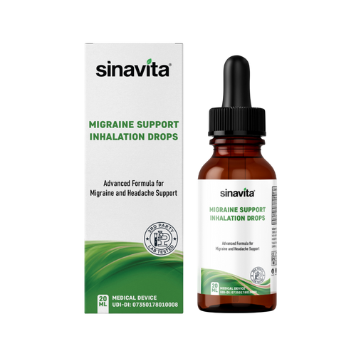 SinaVita® Migraine Support Inhalation Drops → For morning and evening use